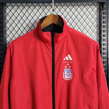 Argentina Reversible Windbreaker Jacket RedBlack Edition 2023