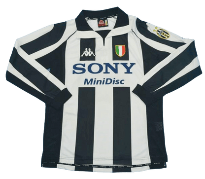 Juventus Long Sleeve Retro 1997/98 Home - JERSEYS4ALL