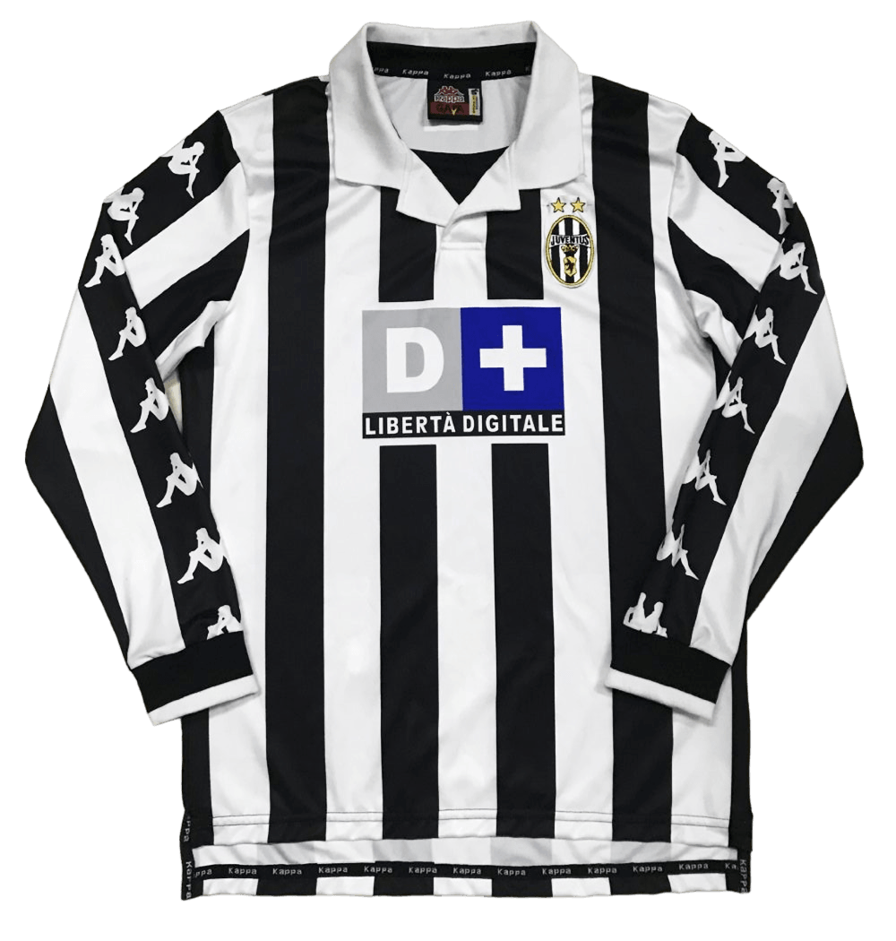 Juventus Long Sleeve Retro 1999/00 Home - JERSEYS4ALL