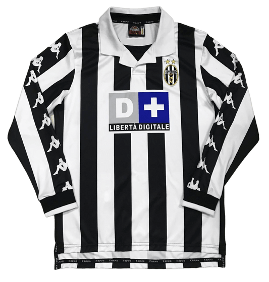 Juventus Long Sleeve Retro 1999/00 Home - JERSEYS4ALL