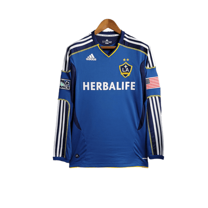 LA Galaxy Retro 11-12 Long Sleeve Away - JERSEYS4ALL