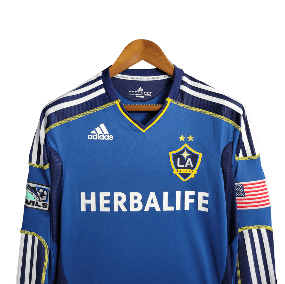 LA Galaxy Retro 11-12 Long Sleeve Away - JERSEYS4ALL