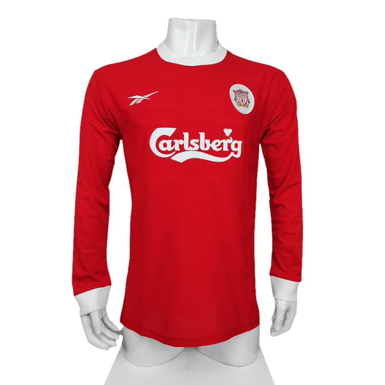 Liverpool Retro 1998 Home Long Sleeve - JERSEYS4ALL