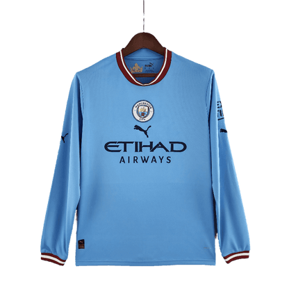 Manchester City 2022/23 Long Sleeve Home - JERSEYS4ALL