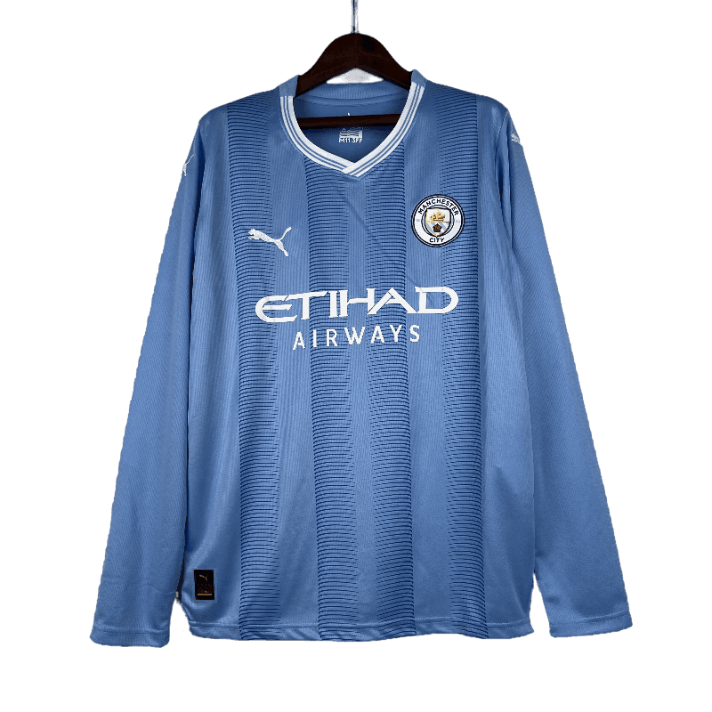 Manchester City 2023/24 Long Sleeve Home - JERSEYS4ALL