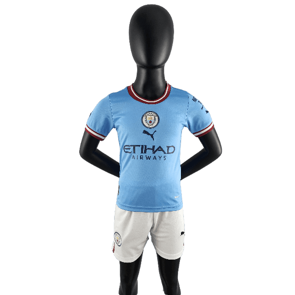 Manchester City 22/23 Kids Home Kit - JERSEYS4ALL