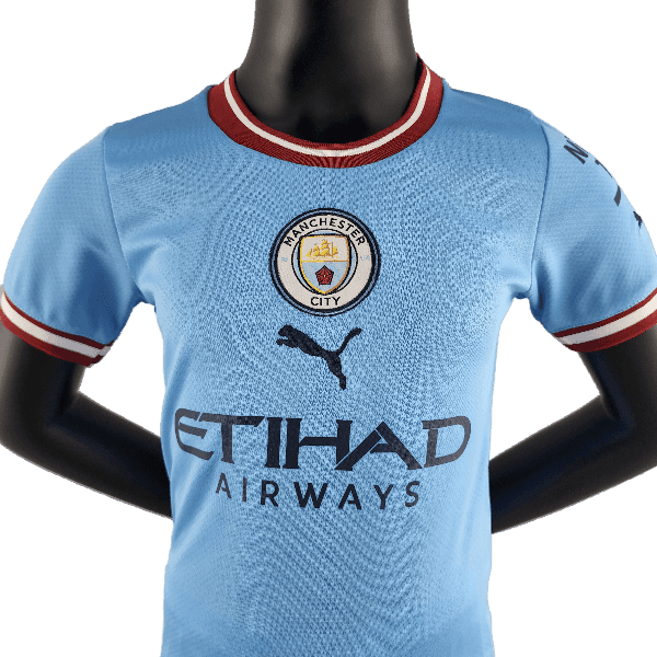 Manchester City 22/23 Kids Home Kit - JERSEYS4ALL