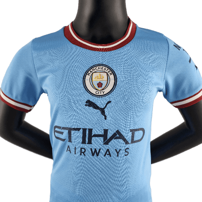 Manchester City 22/23 Kids Home Kit - JERSEYS4ALL