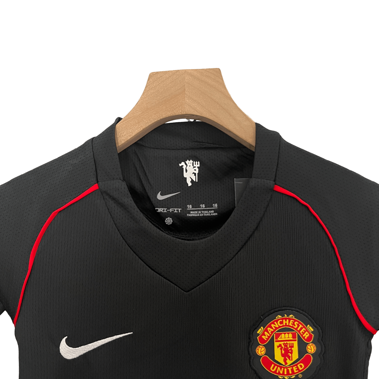 Manchester United 07/08 Kids Black - JERSEYS4ALL