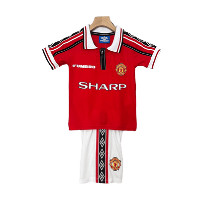 Manchester United Rerro 98-99 Kids Home - JERSEYS4ALL