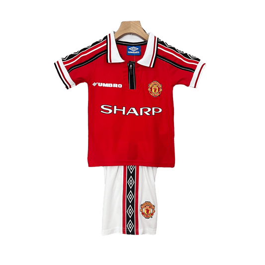 Manchester United Rerro 98-99 Kids Home - JERSEYS4ALL