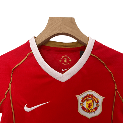 Manchester United Retro 06-07 Kids Home - JERSEYS4ALL