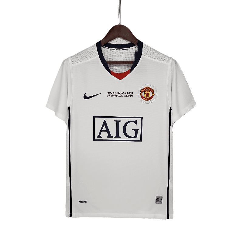 Manchester United Retro 2008/09 Champions League Away White - JERSEYS4ALL