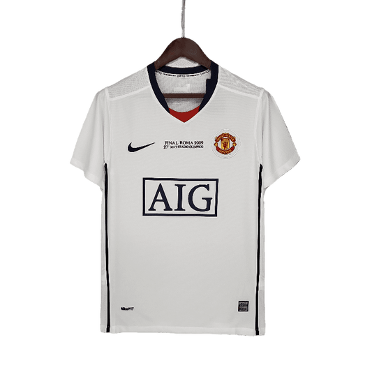 Manchester United Retro 2008/09 Champions League Away White - JERSEYS4ALL