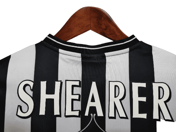 Newcastle Retro 97/99 Home Long Sleeve With Patch And Fonts - JERSEYS4ALL