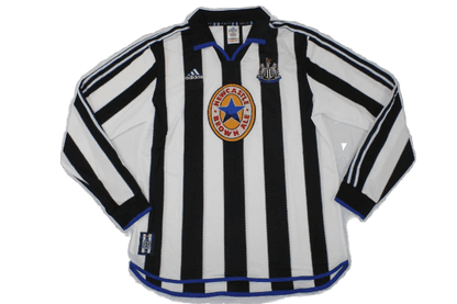 Newcastle Retro 99/00 Long Sleeve Home - JERSEYS4ALL