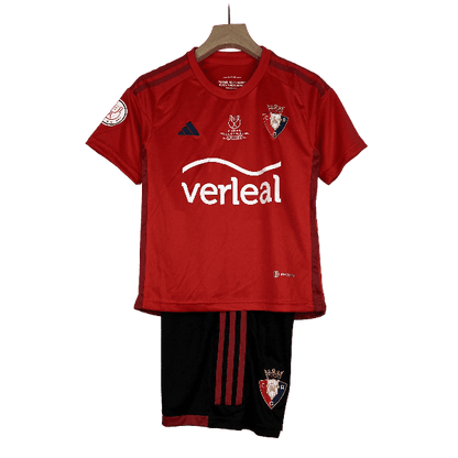 Osasuna Copa Del Rey 23/24 Kids Red - JERSEYS4ALL