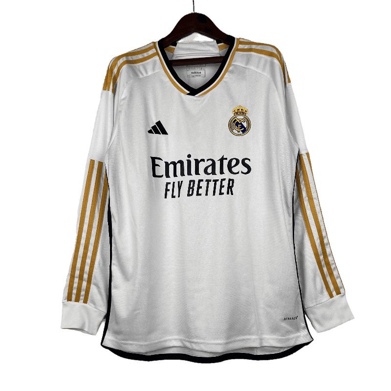 Real Madrid 2023/24 Long Sleeve Home - JERSEYS4ALL