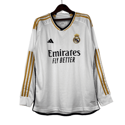 Real Madrid 2023/24 Long Sleeve Home - JERSEYS4ALL