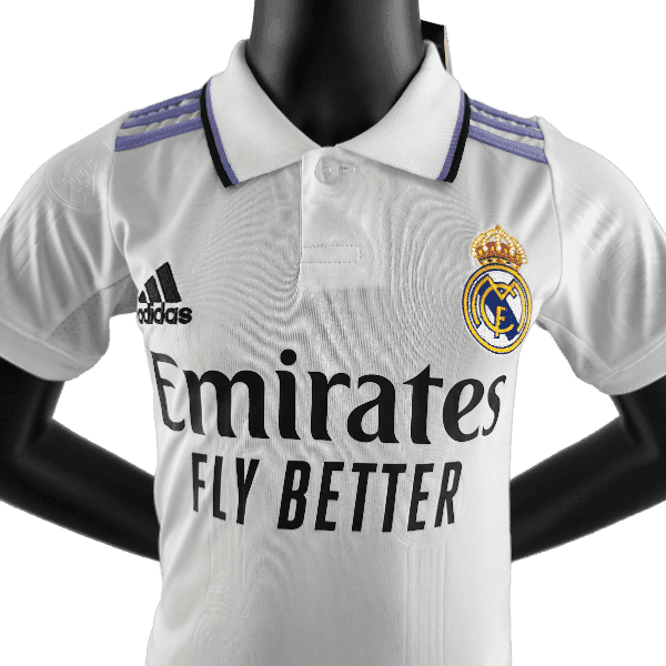 Real Madrid 22/23 Kids Home Kit - JERSEYS4ALL