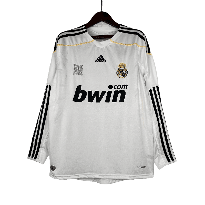 Real Madrid Retro 2009/10 Long Sleeve Home - JERSEYS4ALL