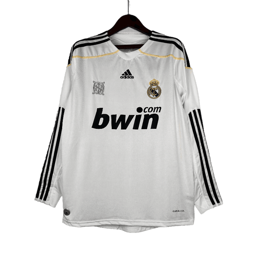 Real Madrid Retro 2009/10 Long Sleeve Home - JERSEYS4ALL