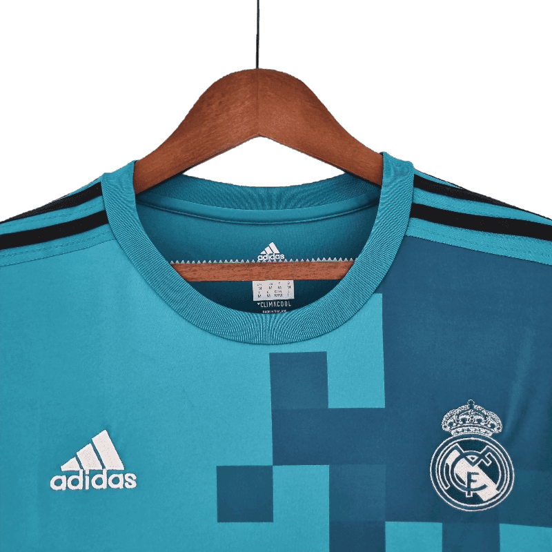 Real Madrid Retro 2017/18 Long Sleeve Third Away - JERSEYS4ALL