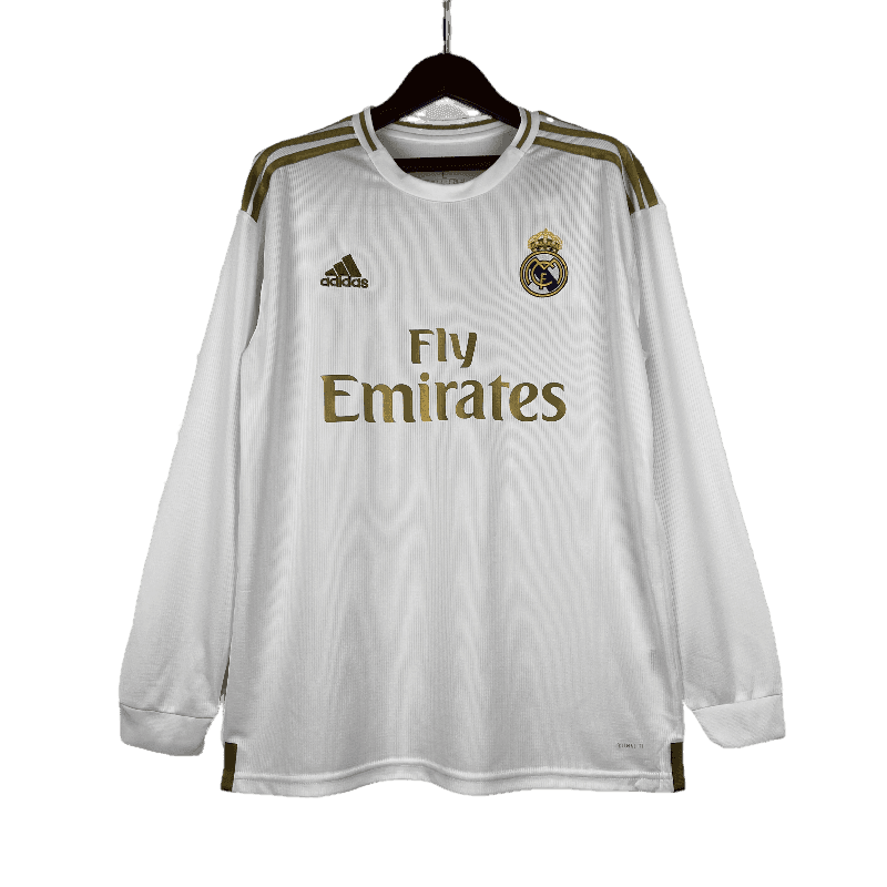 Real Madrid Retro 2019/20 Long Sleeve Home - JERSEYS4ALL