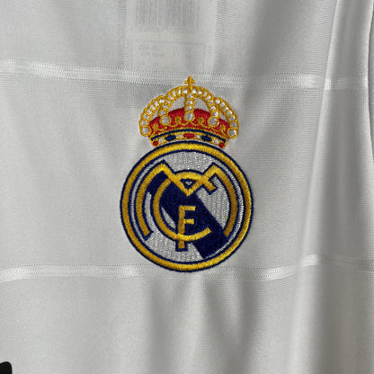 Real Madrid Retro Long Sleeve 2013/14 Home - JERSEYS4ALL