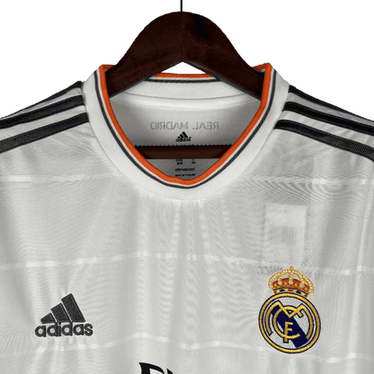 Real Madrid Retro Long Sleeve 2013/14 Home - JERSEYS4ALL