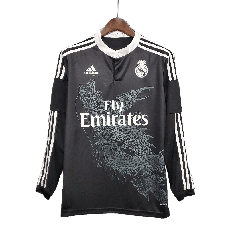 Real Madrid Retro Long Sleeve 2014/15 Third - JERSEYS4ALL