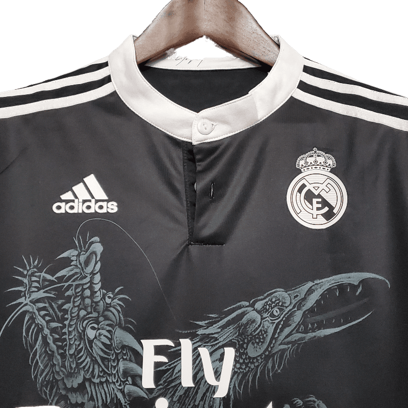 Real Madrid Retro Long Sleeve 2014/15 Third - JERSEYS4ALL