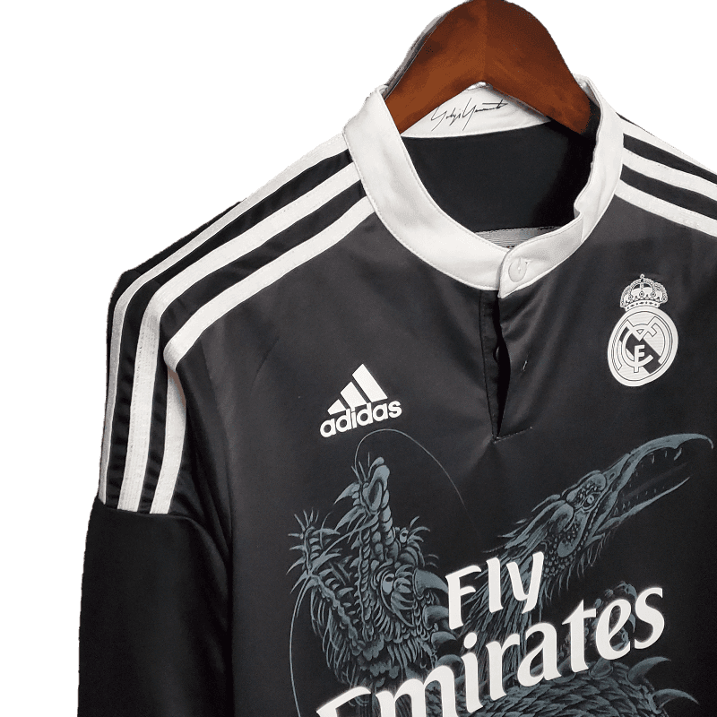 Real Madrid Retro Long Sleeve 2014/15 Third - JERSEYS4ALL