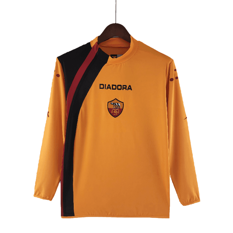 Rome Retro Long Sleeve 2005/06 Home - JERSEYS4ALL