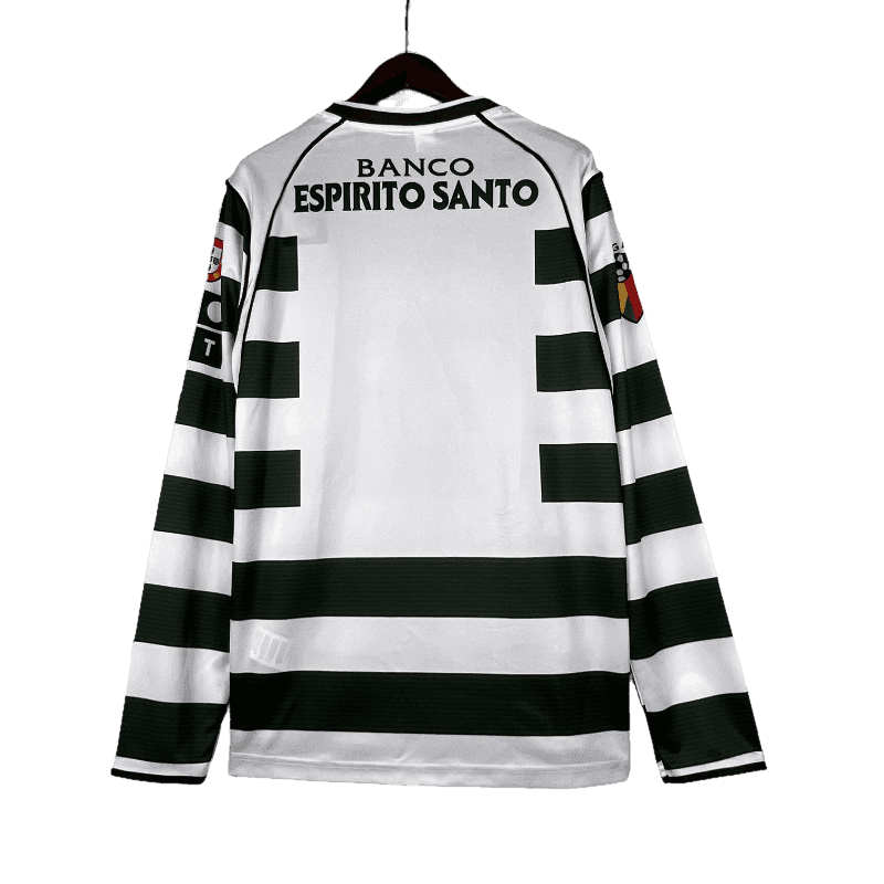 Sporting Lisbon Retro Long Sleeve 2001/03 Home - JERSEYS4ALL