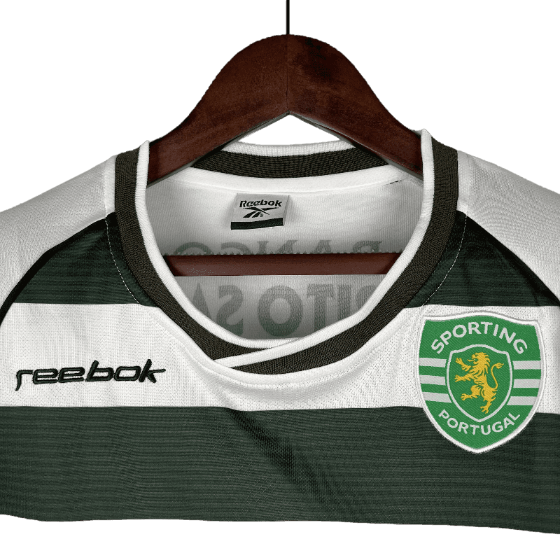 Sporting Lisbon Retro Long Sleeve 2001/03 Home - JERSEYS4ALL